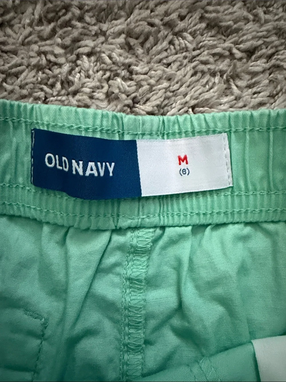 Old Navy Mint Green Drawstring Kids Shorts